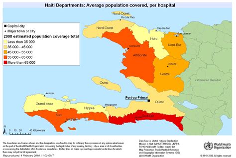population density of haiti in 2010